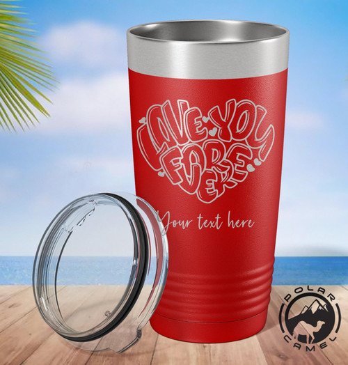 Love You Forever Tumbler, Couples Tumbler, Gift For Lovers, Couples Wine Mug, Valentines Day Gifts, Lover Cup,Polar Camel Tumbler