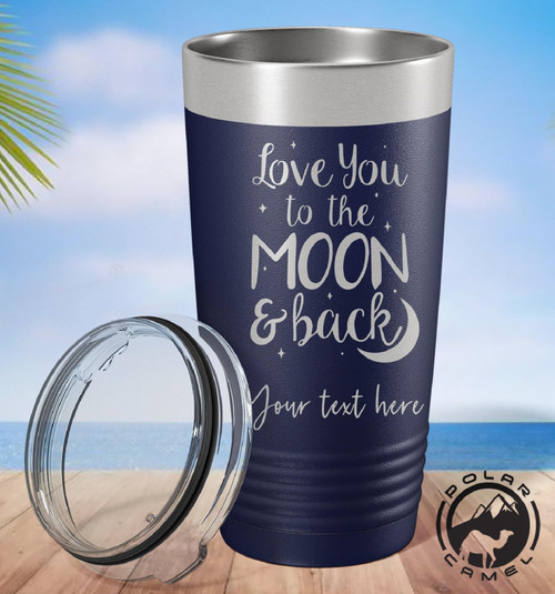 Love You to the Moon and Back Tumbler, Valentines Day Tumbler, Couples Travel Mug, Gifts For Anniversary,Polar Camel Tumbler, Valentines Day Gifts