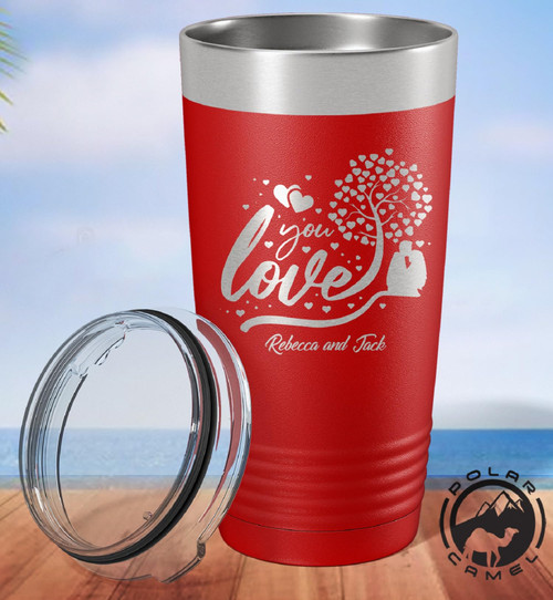 Personalized Love You Tumbler, Valentines Day Tumbler, Couples Wine Mug, Gifts For Anniversary,Polar Camel Tumbler, Valentines Day Gifts