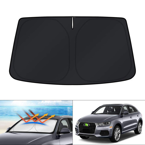 KUST Custom Fit Windshield Sun Shade for Audi Q3 2013 2014 2015 2016 2017 2018 Accessories Sunshade Foldable Window Sun Visor Protector Blocks UV Rays Keep Your Car Cooler KUST Custom Fit Windshield Sun Shade for Audi Q3 2013 2014 2015 2016 2017 2018 Accessories Sunshade Foldable Window Sun Visor Protector Blocks UV Rays Keep Your Car Cooler