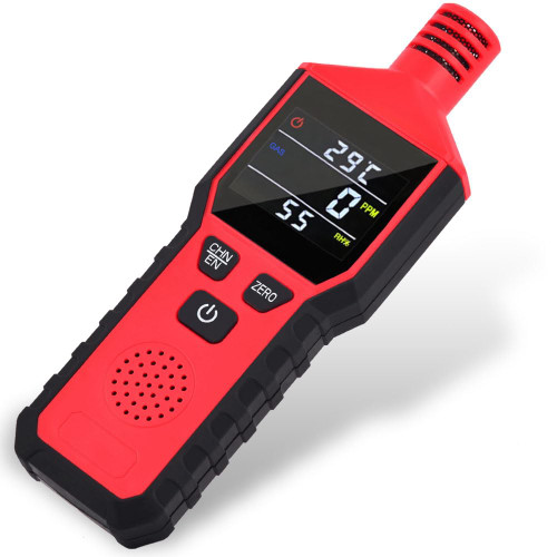 KH Alert Propane and Natural Gas Leak Detector, Portable Combustible Gas Sensor Sniffer with Color LCD Display, 3 in 1 Gas Leak Detector(Combustible Gas, Temperature & Humidity Display)