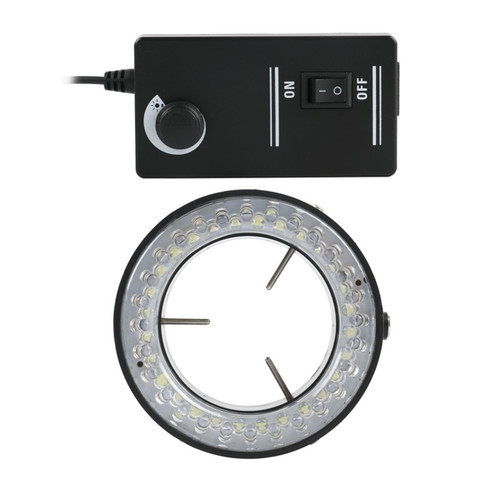 Handheld Digital Microscope Accessories Adjustable 144 60 LED Ring Light Lamp 6500K 90V-240V for Industrial Stereo Microscope Video Camera Microscope Accessories (Color : 60 LED)