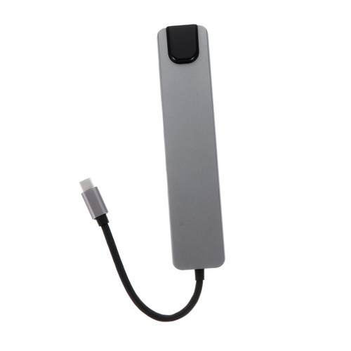 1pc Computer Docking Station USB Adaptor Type-c USB Hub Useful Docking Station Type c Adapter Type- Hub Docking Station USB a Docking Station USB a Hub Laptop Plastic