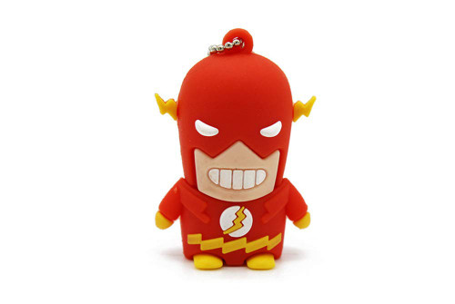 2.0 The Flash Fast Super Hero 64GB USB External Hard Drive Flash Thumb Drive Storage Device Cute Novelty Memory Stick U Disk Cartoon