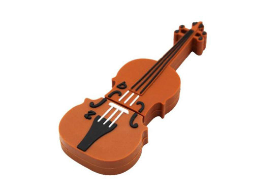 2.0 Violin Music Instrument 64GB USB External Hard Drive Flash Thumb Drive Storage Device Cute Novelty Memory Stick U Disk