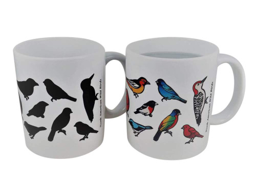 Wild Birds Magic Mug - Color Changing Mug - Coffee Mug - Bird Gift - 11oz size