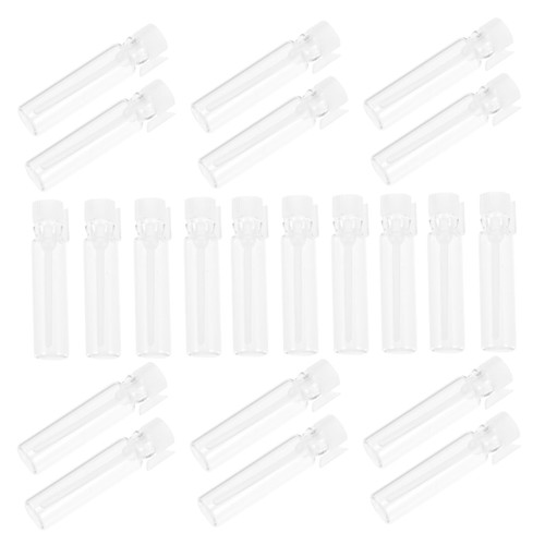 FRCOLOR 200 pcs perfume sample bottle travel perfume glass vials 1ml glass vial test tubes spray empty sample bottle glass containers terrarium glass bottles portable bottle mini pipette
