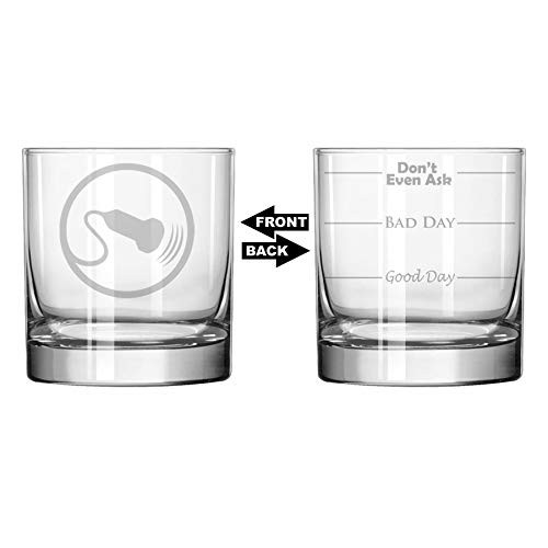 MIP 11 oz Rocks Whiskey Highball Glass Two Sided Sonography Sonographer Ultrasound