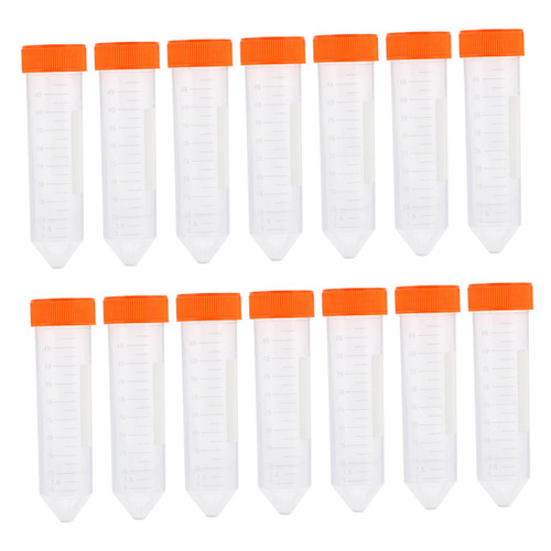 PartyKindom 50pcs Plastic Pipe Small Test Tube Experiment Centrifuge Tube Conical Test Tubes Centrifuge Test Tube for Laboratory Falcon Conical Tubes Science Experiment Equipment Round Bottom