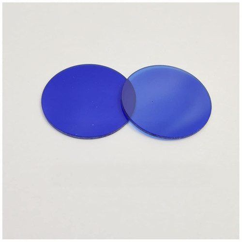 Microscope Kit 1 PCS 32mm Biological Microscope Color Green Blue Yellow Red Optical Frosted Glass Microscope Lens Adapters (Color : Blue)