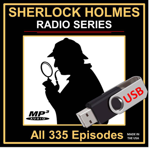 Sherlock Holmes Old Time Radio Series: All Surviving 335 Episodes in MP3 [USB Flash Drive]