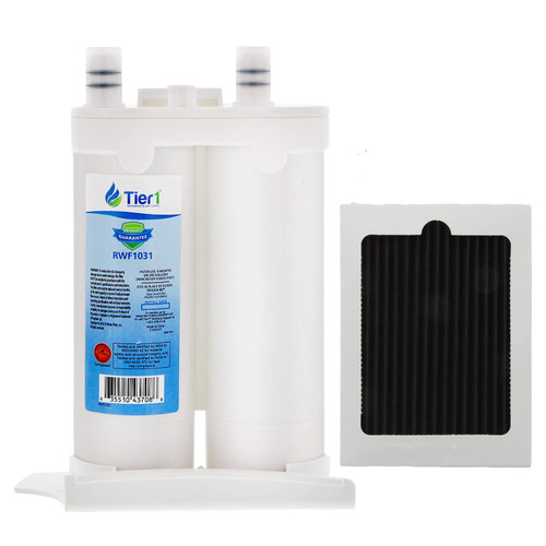 Tier1 PureSource2 Refrigerator Water & Air Filter Combo | Replacement for WF2CB, NGFC 2000, 1004-42-FA, 469911, 469916, FC100, EWF2CBPA, PAULTRA, Fridge Filter