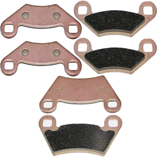 Caltric Sintered Front & Rear Brake Pads Compatible with Polaris Sportsman 500 Touring Ho 2010 2011 2012