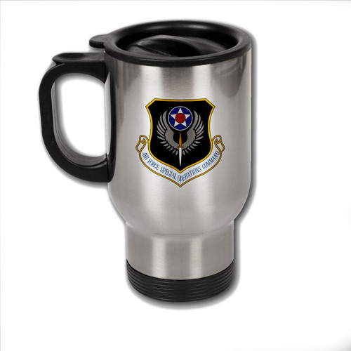 ExpressItBest Stainless Steel Coffee Mug with U.S. Air Force Special Ops Command (AFSOC) emblem ExpressItBest Stainless Steel Coffee Mug with U.S. Air Force Special Ops Command (AFSOC) emblem