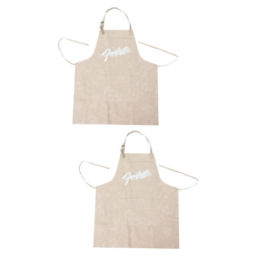 MAGICLULU 2pcs Chef Aprons Server Aprons Leather Apron Bbq Grill Apron Stylish Kitchen Cooking Apron Cotton Aprons Cool Barber Apron Aprons for Men Sleeveless Cooking Apron Simple Crafts Man