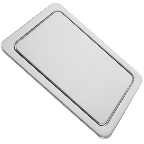 MAGICLULU Trash Can Lid Round Recessed Counter Top Covers Garbage Bin Kitchen Trash Can Lid Stainless Trash Can Stainless Steel Trash Bin Lid Cover Recycle Bin