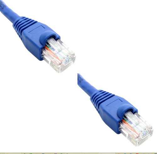 Ultra Spec Cables Pack of 2 - Blue 1FT Cat6 Ethernet Network Cable LAN Internet Patch Cord RJ45 Gigabit