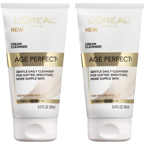 L'Oreal Paris Age Perfect Cream Cleanser, 2 count