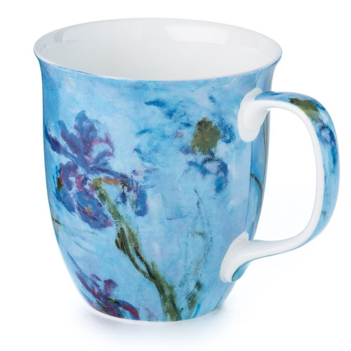 McIntosh Claude Monet Lilac Irises Fine Bone China Java Mug (12.17 oz)