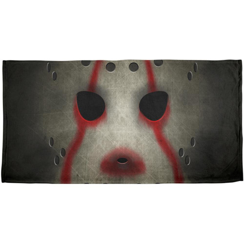 Old Glory Halloween Horror Movie Hockey Mask All Over Beach Towel Multi Standard One Size