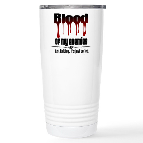 CafePress Blood Of My Enemies Travel Mug Stainless Steel Travel Mug, Insulated 20 oz. Coffee Tumbler