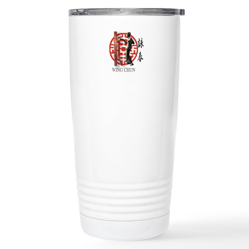 CafePress Stainless Steel Travel Mug : Ip Man, Wing Chun Stainless Steel Travel Mug, Insulated 20 oz. Coffee Tumbler
