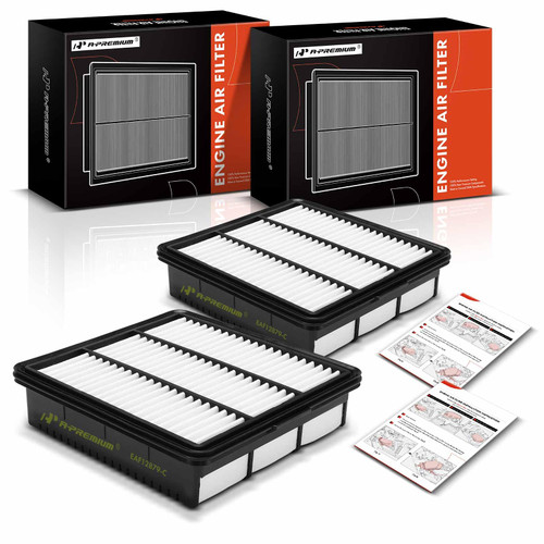 A-Premium 2-PC Engine Air Filter Compatible with Hyundai Elantra 2021-2023, Elantra N 2022-2023, 1.6L 2.0L Gas, Replace# 28113-AA100, 28113AA100