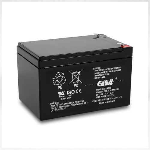 Casil 12 Volt 12 Amp F2 Sealed Lead Acid AGM Rechargeable 12v 12ah Deep Cycle Battery CA12120 Casil 12 Volt 12 Amp F2 Sealed Lead Acid AGM Rechargeable 12v 12ah Deep Cycle Battery CA12120