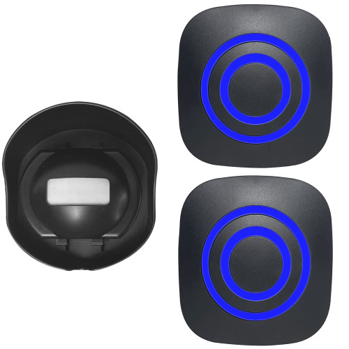 Home Security Motion Sensor Alarm Outdoor, Wireless Driveway Alert: Infrared Motion Sensor Waterproof Doorbell - 38 Chime Tune - LED Indicator (1 Sensor & 2 Receiver)