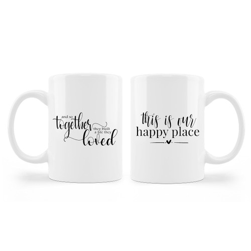 kunlisa Couples Coffee Mugs Set,Wedding Engagement Gifts for Couple Newlyweds,Just Married Gifts,Bride Groom Gifts,Couples Gifts for Husband Wife,Bridal Shower Engaged Couples Matching Mugs 11 Ounce