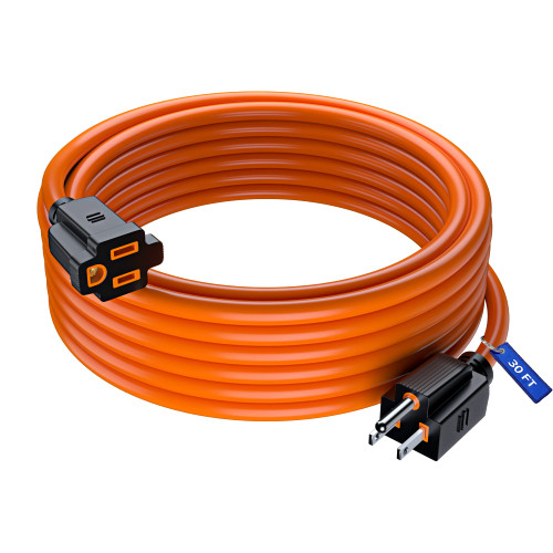 Maximm Extension Cord 30 ft, SJTW Outdoor Extension Cord, Heavy Duty Extension Cord, 3 Prong Extension Cord,Long Extension Cord (30 Feet,Orange) Maximm Extension Cord 30 ft, SJTW Outdoor Extension Cord, Heavy Duty Extension Cord, 3 Prong Extension Cord,Long Extension Cord (30 Feet,Orange)