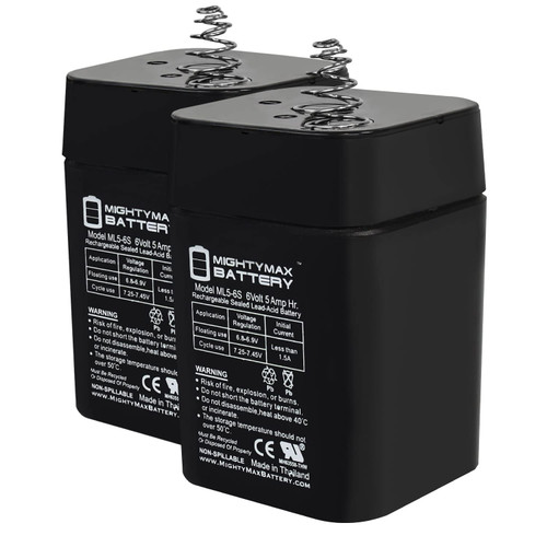 Mighty Max Battery 6V 5AH SLA Replacement Battery Compatible with Carpenter Watchman 713520-2 Pack