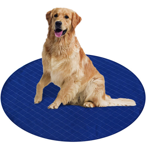 Pee Pads for Dogs 48" X 48", Large Round Whelping Pads, Reusable Dog & Puppy Training Pads Washable, Reusable Non-Slip Pee Pads for Housebreaking, Incontinence, Travel, for Playpen, Crate, Kennel Pee Pads for Dogs 48" X 48", Large Round Whelping Pads, Reusable Dog & Puppy Training Pads Washable, Reusable Non-Slip Pee Pads for Housebreaking, Incontinence, Travel, for Playpen, Crate, Kennel