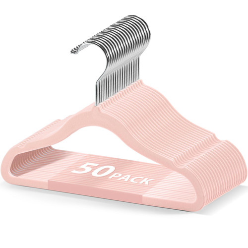 PIGLOG Kids Velvet Hangers, Pack of 50 Kids Hangers, Non-Slip Velvet Baby Hangers, 11.8 Inch Kids Felt Hangers, Durable Kids Clothes Hangers for Baby Toddler Children Closet, Hangers for Kids (Pink) PIGLOG Kids Velvet Hangers, Pack of 50 Kids Hangers, Non-Slip Velvet Baby Hangers, 11.8 Inch Kids Felt Hangers, Durable Kids Clothes Hangers for Baby Toddler Children Closet, Hangers for Kids (Pink)