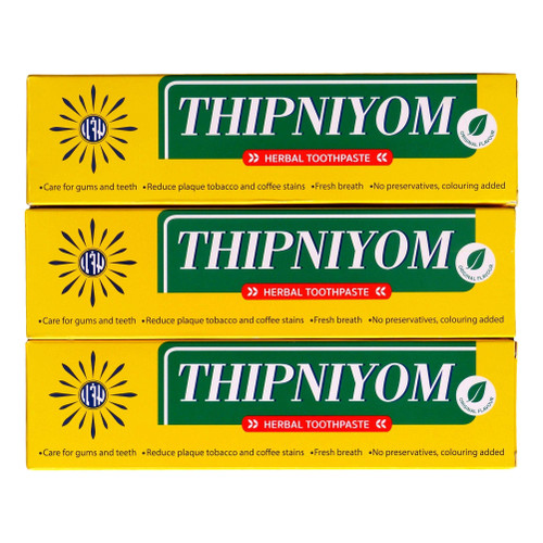 Thipniyom Thai Herbal Fluoride-Free Toothpaste 160g (3 Pack) Thipniyom Thai Herbal Fluoride-Free Toothpaste 160g (3 Pack)