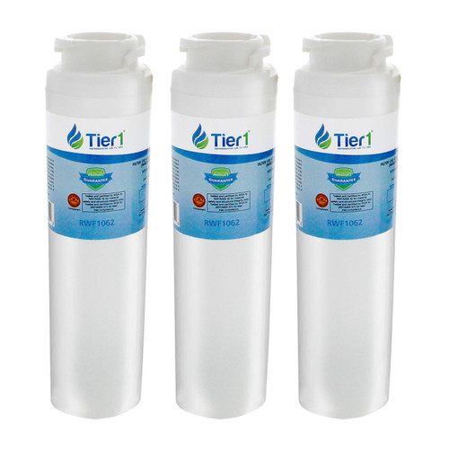 Tier1 MSWF Refrigerator Water Filter 3-pk | Replacement for GE MSWF SmartWater 101820A, 101821B, MSWFDS, WF282, EFF-6022A, SGF-G23, AP3997949, Fridge Filter