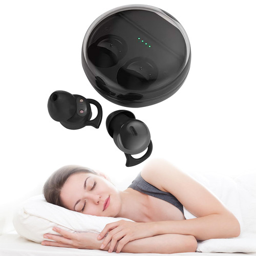 Wireless Small Sleep Earbuds Bluetooth Small Ear Buds for Side Sleepers Sleep Bluetooth Earbuds Smallest Tiny Mini Sleeping Ear Buds Wireless Bluetooth Earbuds for Sleeping on Side