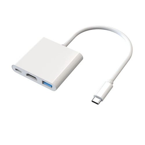 BRASSU Type-c to hdmi Docking Station HUB Converter (Size : 3in1-2B)