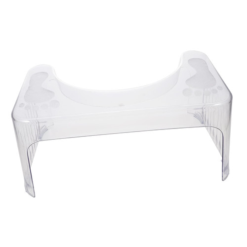 Angoily Toilet Stool Poop Stool for Bathroom Clear Sqauttypotty Toilet Foot Stool Swattypotty Potty Stool Folding Step Stool Potty Step Toilet Step Portable Squatting Pan Child Plastic
