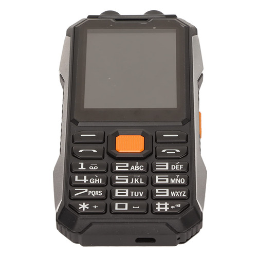 Cuifati 2G Seniors Cell Phone, Big Button 2.4in HD Screen, 6800mAh Battery, Unlocked, Dual SIM, SOS Key, Supports 13 Languages (Black)