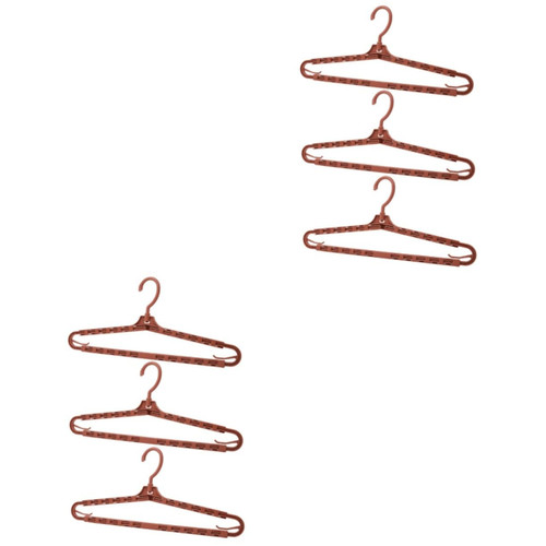 STOBAZA 6 Pcs Folding Hangers Folding Travel Hangers Pants Hanger Hangers Heavy Duty Heavy Duty Clothes Rack Folding Clothes Hanger Baby Hanger Clothes Drying Rack Bath Towel Rack Aldult