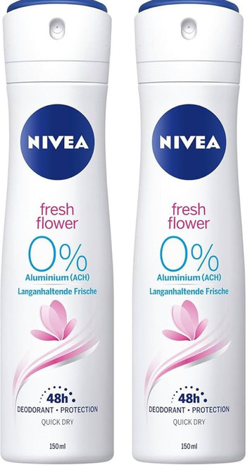 Nivea Fresh Flower Deodorant 150ml- 2 Pack