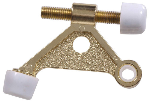 The Hillman Group 592571 Hing Pin Door Stop, Brass, Plate, 1-Pack
