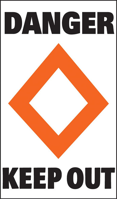 Taylor Made Products 46191 Sur-Mark Marker Buoy Label (Danger Keep Out), Orange & White