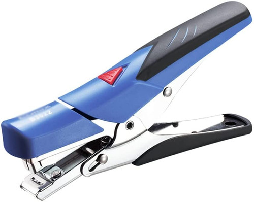 Fine Workmanship Office Stapler Duty Office Stapler Hand Held 25-Sheet Stapler Machine with 5000 Staples Effortless Desktop Stapler Easy to use (Color : Blue)