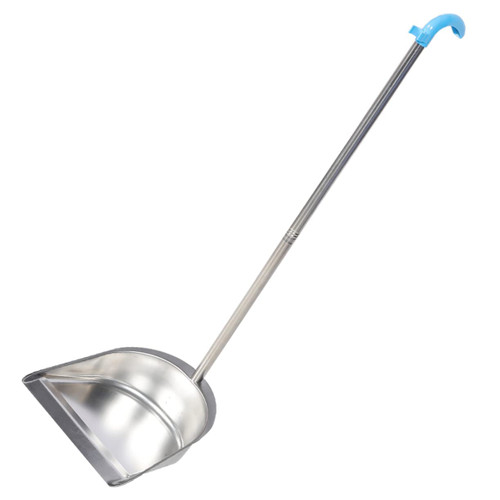 Zerodeko Stainless Steel Trash Shovel Outdoor Broom Dustpan Indoor Dustpan Handheld Broom and Dustpan Handled Dustpan Lobby dust pan Stand up Broom Debris dust pan Set Plastic Office Heavy