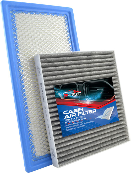 BI-TRUST TZJP00016 Engine Air Filter and Carbon Cabin Air Filter kit Replacement for Jeep Compass Patriot Dodge Caliber 2007-2010