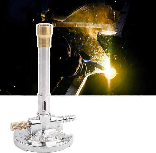 2pcs Single Tube Bunsen Burner, Micro Single Tube Bunsen Burner Gas Light, for Liquid Propane Lab, for Heating Equipment
