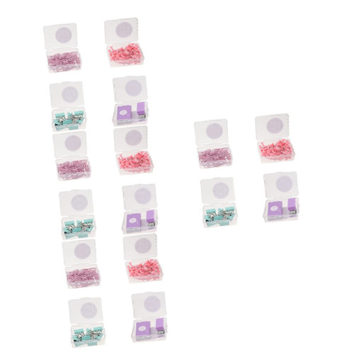 MAGICLULU 4 Sets Office Binding Set Paper Clips Tabletop Stapler Documents Binder Clips Small Stapler Paper Pin Metal Folder Binder Practical Stapler Elliot Folder Plastic Small and Fresh