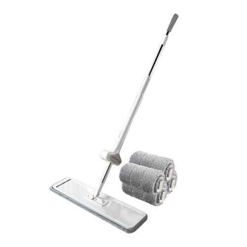 Floor Cleaning Mops, Microfiber Flat Mop with Self Wringer Handle, Wet Dry Dust Mop, Professional Wood Floor Cleaning Mop, Microfiber Mop Cleaning Supplies for Ceramic Tiles, Wooden Floors, Kitchen